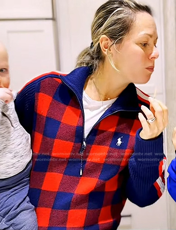 Dylan's blue and red check sweater on Today