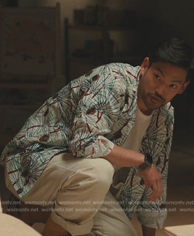George's floral print shirt on Beef