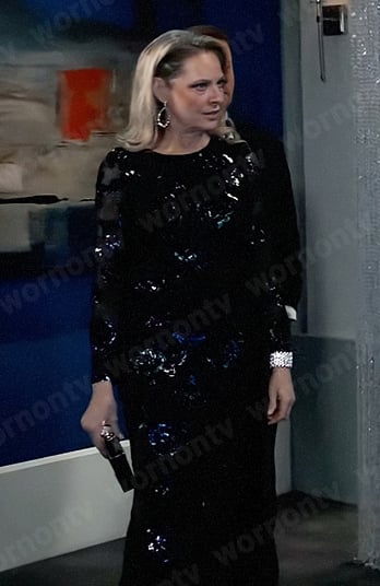 Gladys's floral sequin gown on General Hospital