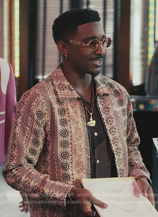 Jazz's printed shirt on Bel-Air