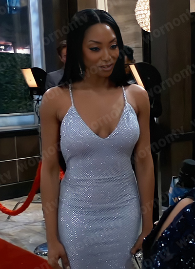 Jordan's light blue gown on General Hospital Nurses Ball 2023