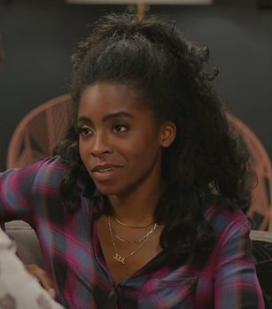 Jordan's plaid shirt on Grand Crew