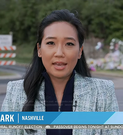 Kathy Park's plaid blazer on Today