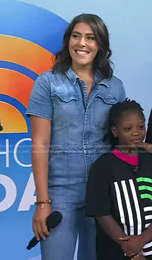 Katie Stilo's denim jumpsuit on Today