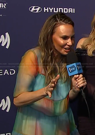 Keltie's multicolor tulle dress on E! News