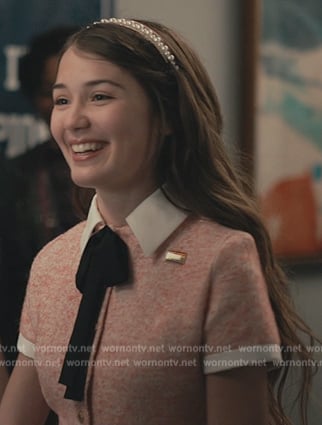 Olivia's pink collared dress on Bel-Air