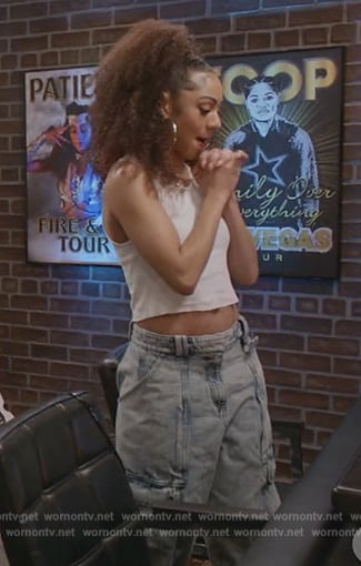 Patience's denim jeans on All American