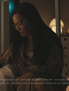 Amy's striped robe on Beef