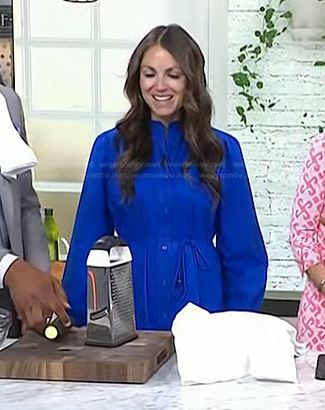 Rachel Mansfield's blue shirtdress on Today