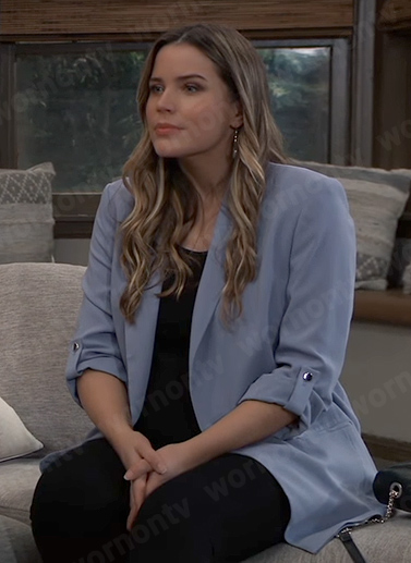 Sasha's blue blazer on General Hospital