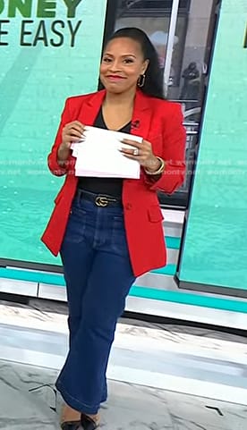 Sheinelle's flare jeans on Today