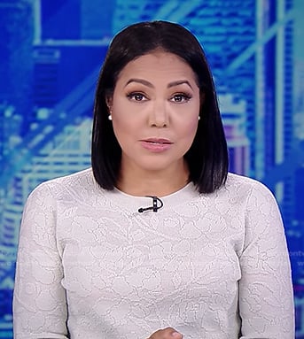 Stephanie's floral sweater on Good Morning America