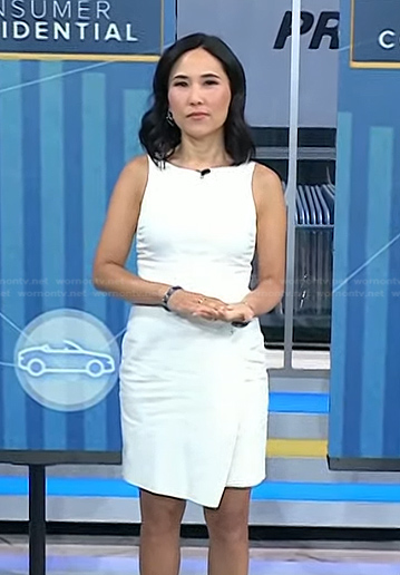 Vicky's white sleeveless dress on Today