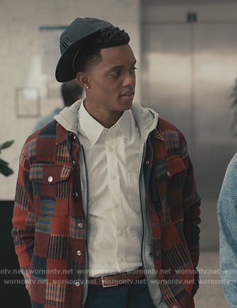 Will's red patchwork jacket on Bel-Air