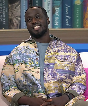 Nana Kwame Adjei-Brenyah's print shirt on Today