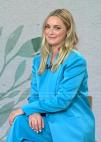 Jasmine Snow's blue pant suit on Today