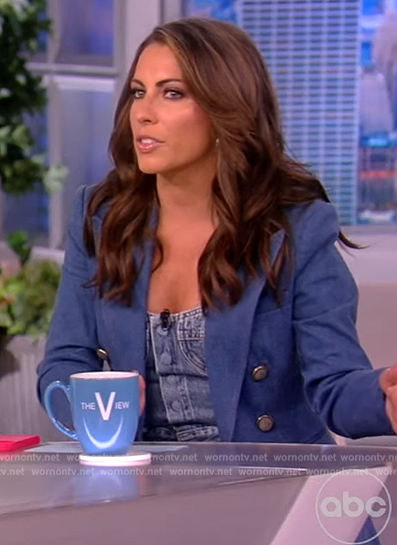 Alyssa's denim blazer on The View