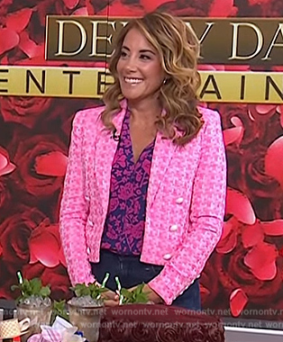 Barbara Majeski's pink tweed blazer and top on Today