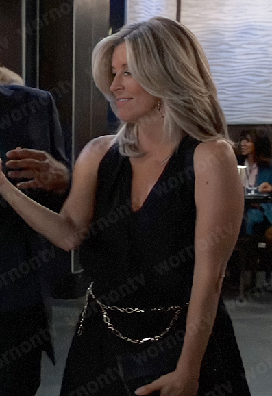 Carly's black midi dress on General Hospital