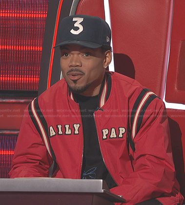 Chance the Rapper's red bomber jacket on The Voice