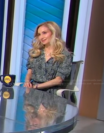 Dr. Whitney Bowe's floral wrap dress on Good Morning America