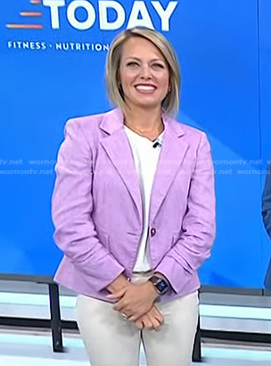 Dylan's lilac blazer on Today