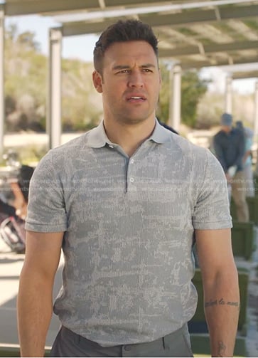 Eddie's grey polo shirt on 9-1-1