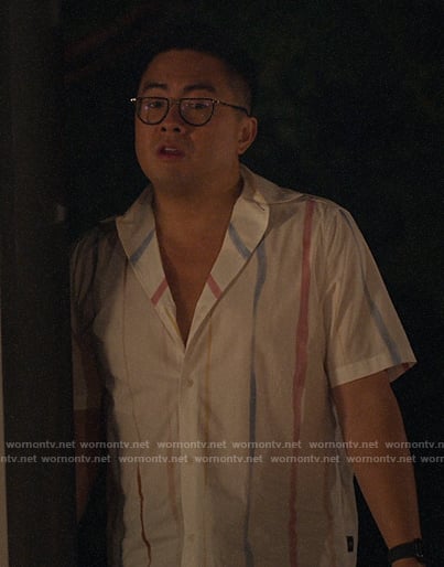 Edmund's painted stripe shirt on Awkwafina is Nora From Queens