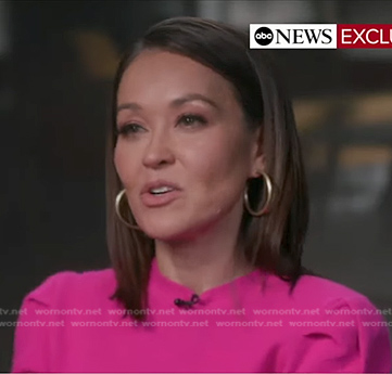 Eva's pin puff sleeve sweater on Good Morning America