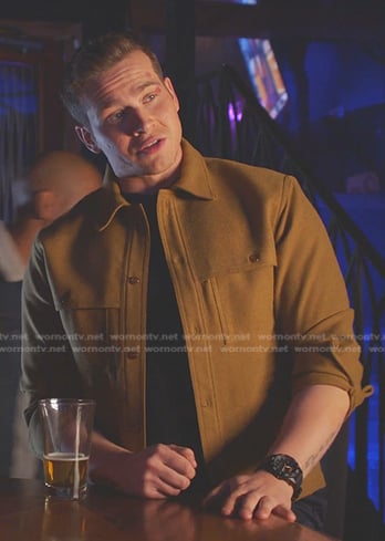 Buck’s camel button down shirt on 9-1-1