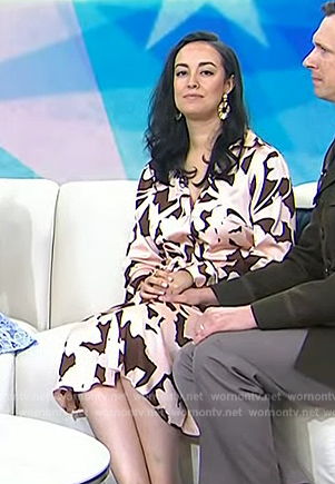 Evie King's floral print shirtdress by Today