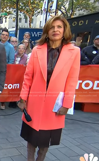 Hoda's orange coat on Today