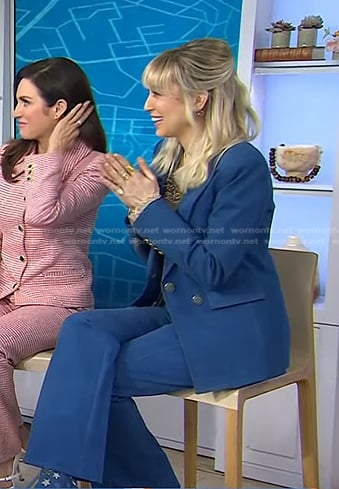 Jaspre Guest's denim pant suit on Today