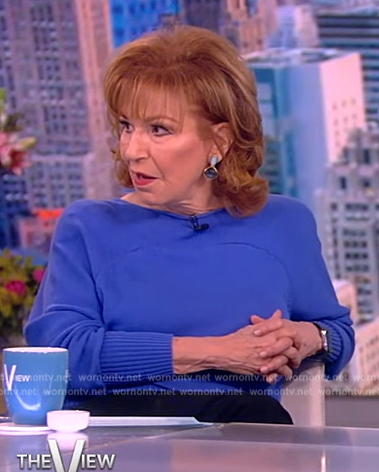 Joy's blue sweater on The View
