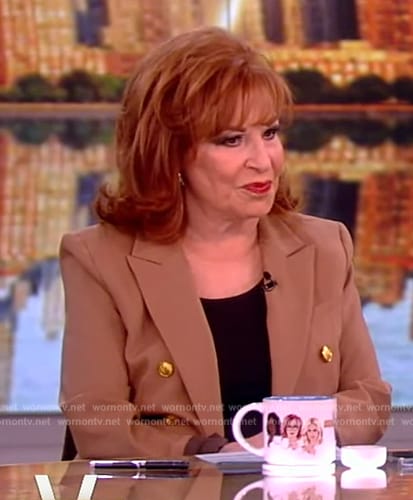 Joy's brown double breasted blazer on The View