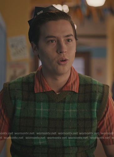 Jughead's green plaid vest on Riverdale
