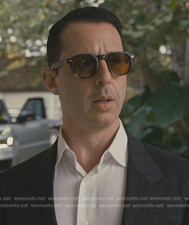 Kendall's tinted sunglasses on Succession