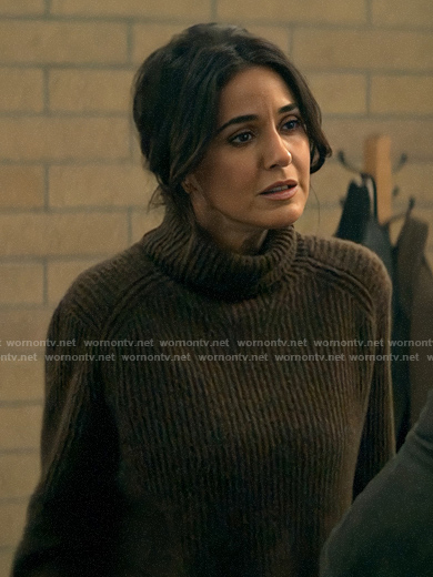 Lana's brown turtleneck sweater on Superman and Lois