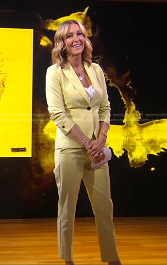 Lara's yellow suit on Good Morning America