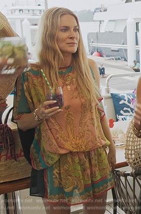 Leah's printed romper on The Real Housewives Ultimate Girls Trip
