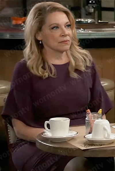 Liesl's purple dress on General Hospital