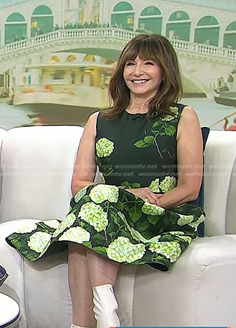 Mary Steenburgen's green floral dress on Today