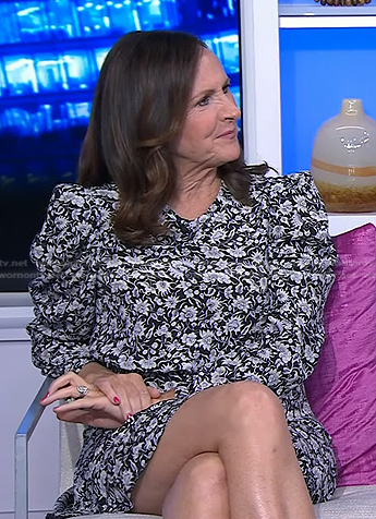 Molly Shannon's black floral dress on Today