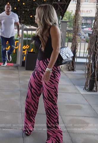 Brittany's pink zebra print pants on The Real Housewives of New Jersey