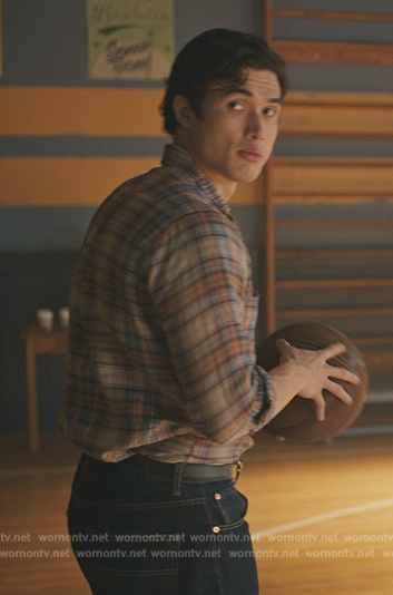 Reggie's plaid shirt on Riverdale