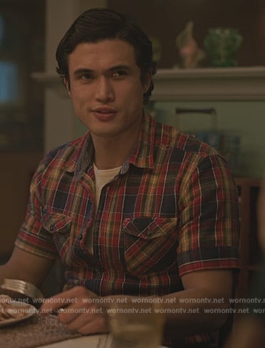 Reggie's plaid shirt on Riverdale