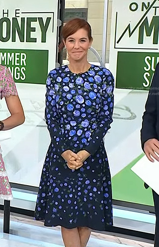 Stephanie Ruhle's blue floral dress on Today