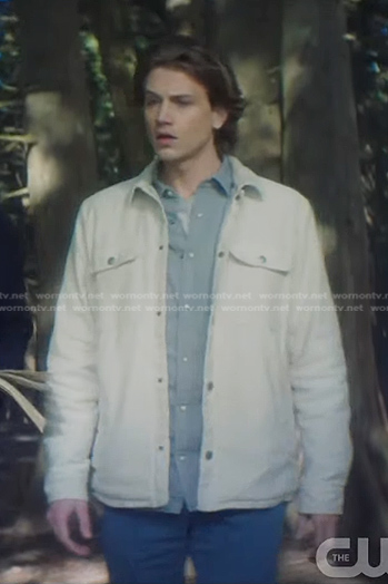 Ace's white jacket on Nancy Drew