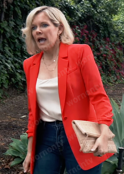 Ava's red blazer on General Hospital