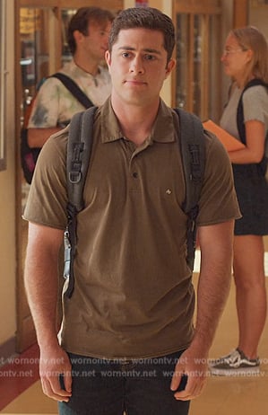 Ben's khaki polo on Never Have I Ever